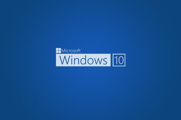Économiseur d écran Windows 10 sur fond bleu