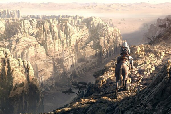 Le regard du chevalier sur ses possessions