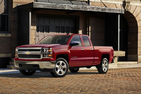 2015 Chevrolet Silverado rouge