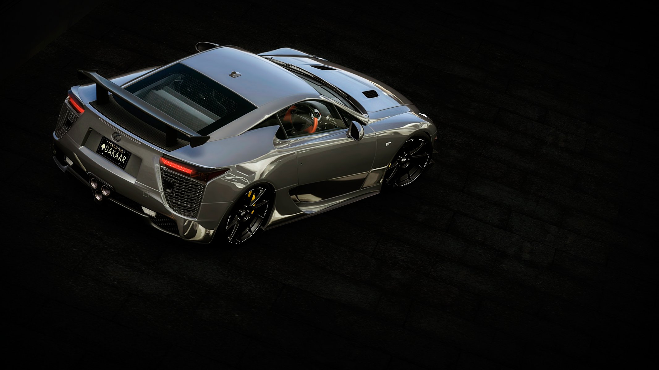 lexus lfa vue de dessus