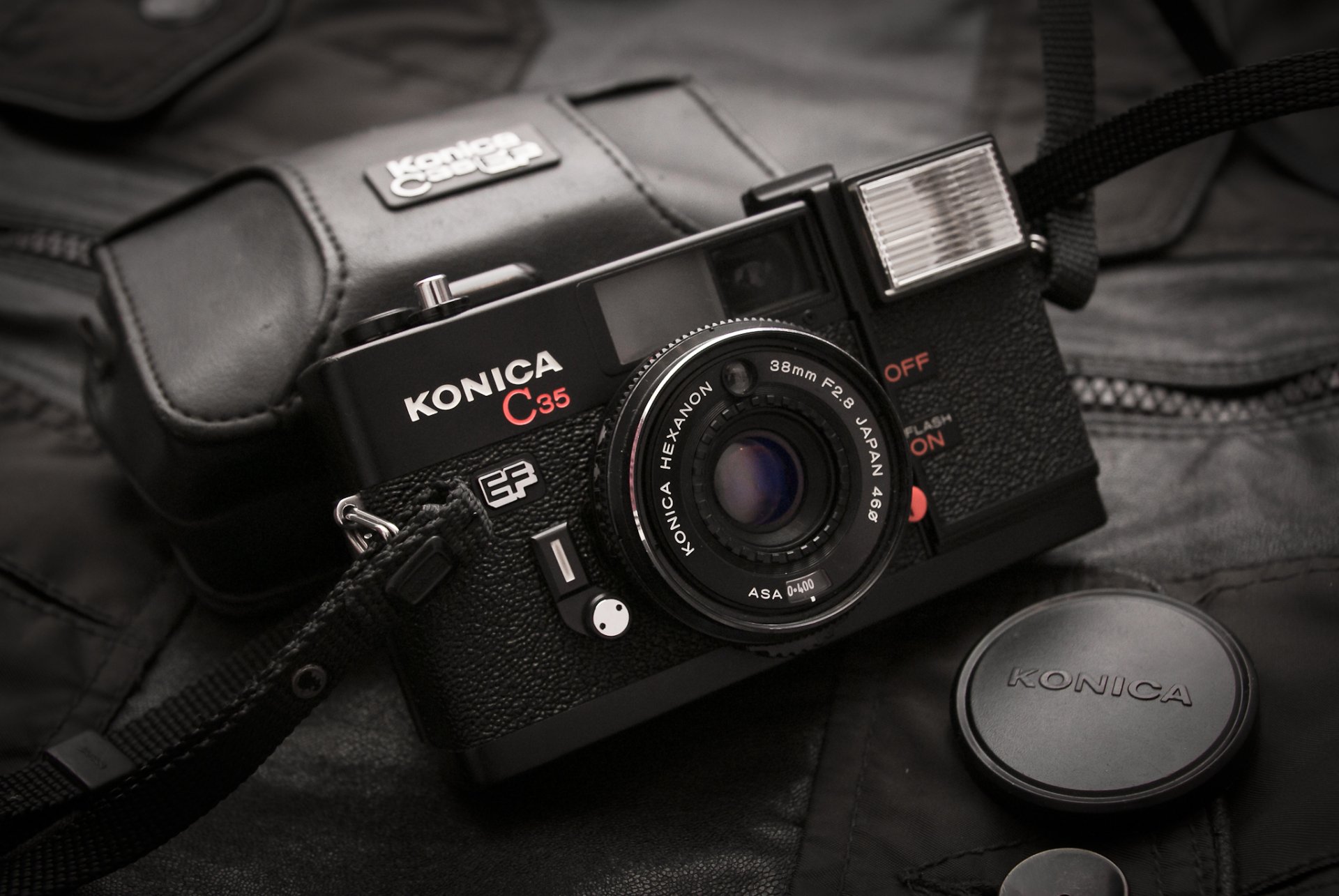 konica c35 ef caméra fond