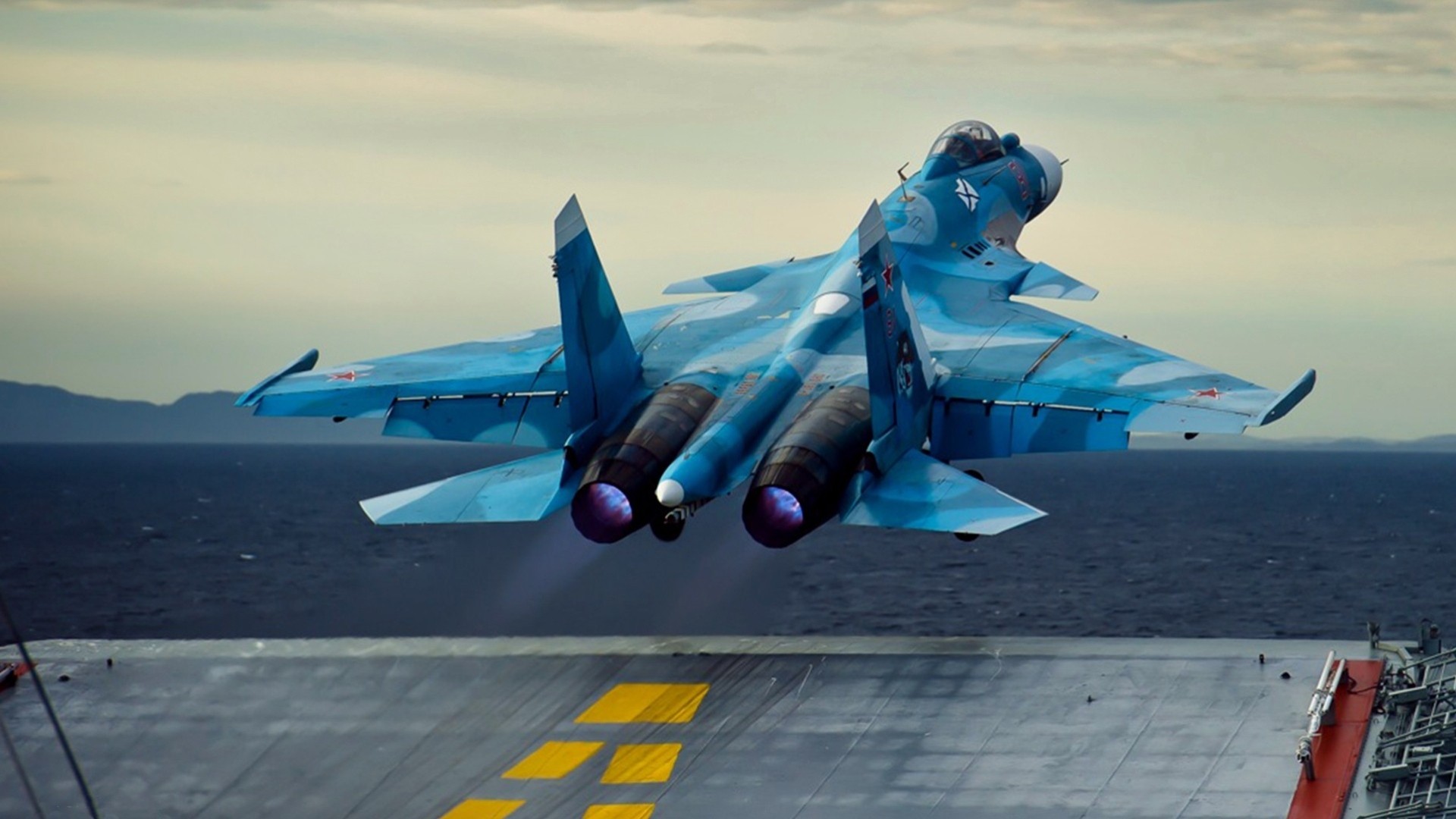russie avion bleu mer su-35 sec océan