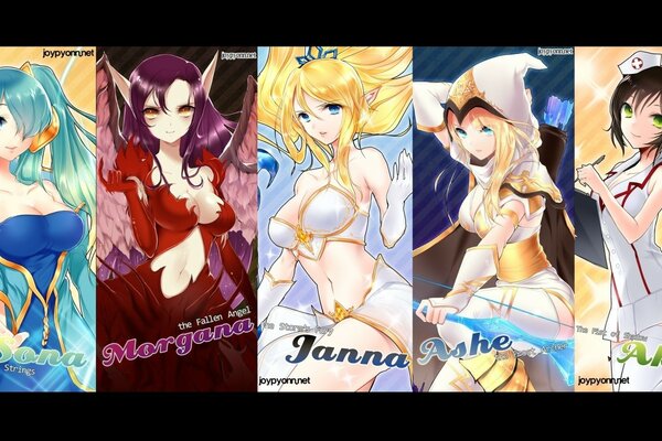 Personnages fantastiques de la série animée