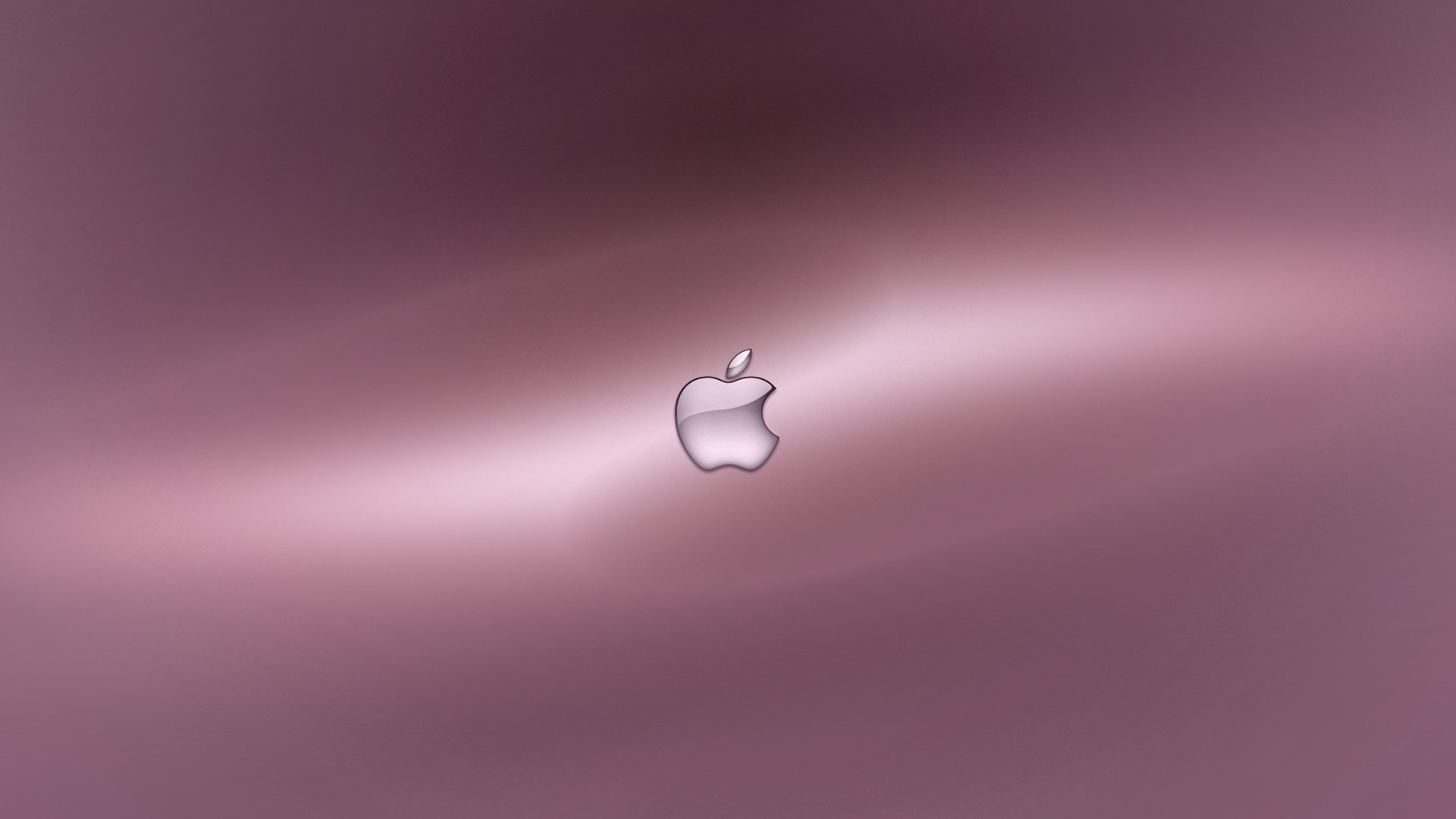 pomme fond rose