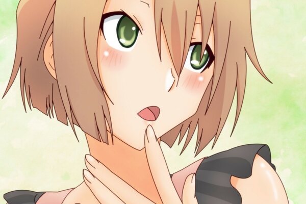 Anime fille dans la confusion