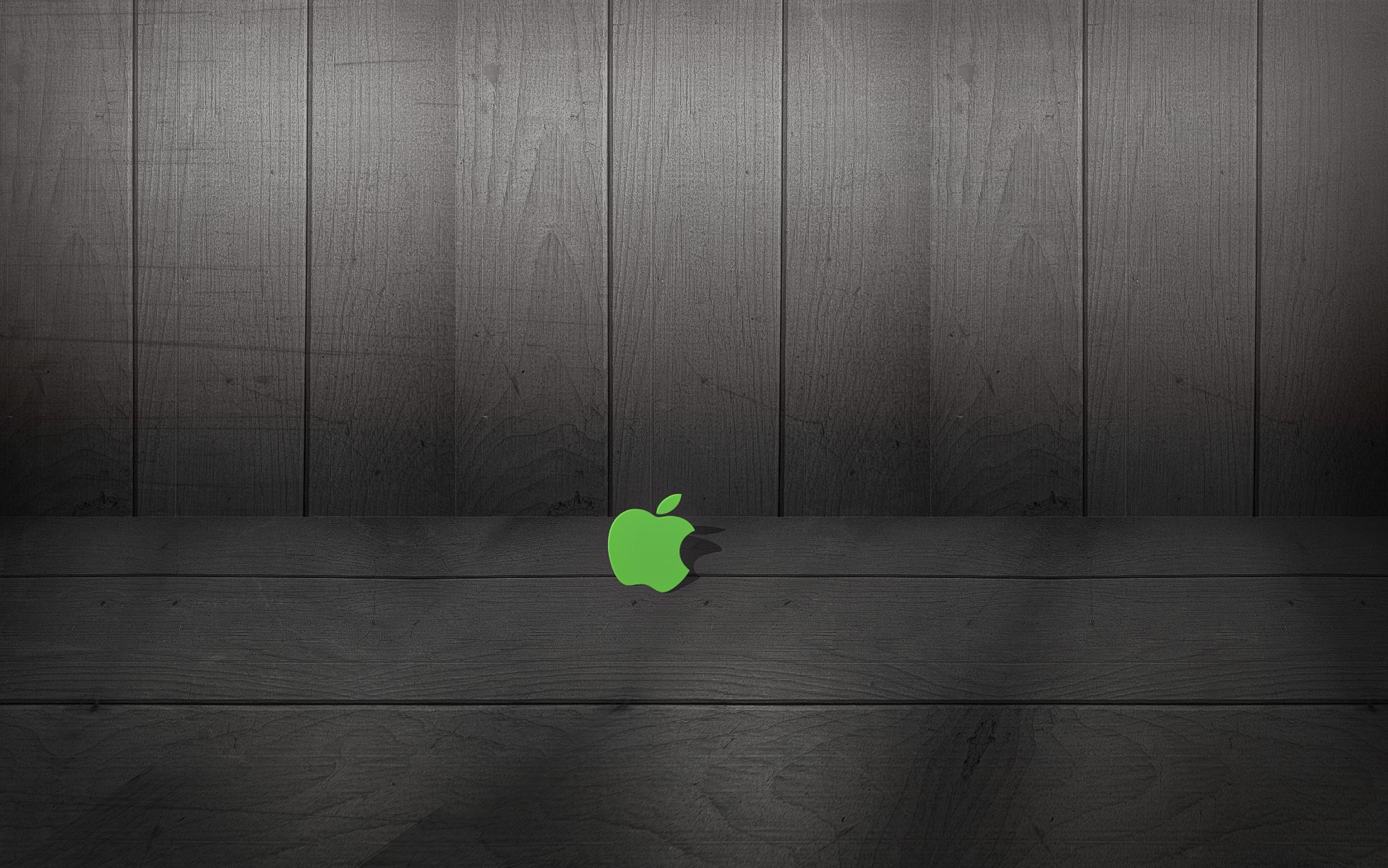 pomme planches noir fond