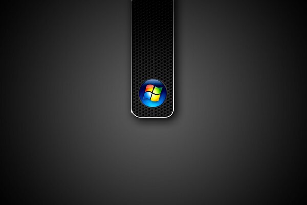 Logo microsoft sur fond noir