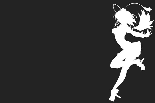Aya shemeimaru sur fond noir