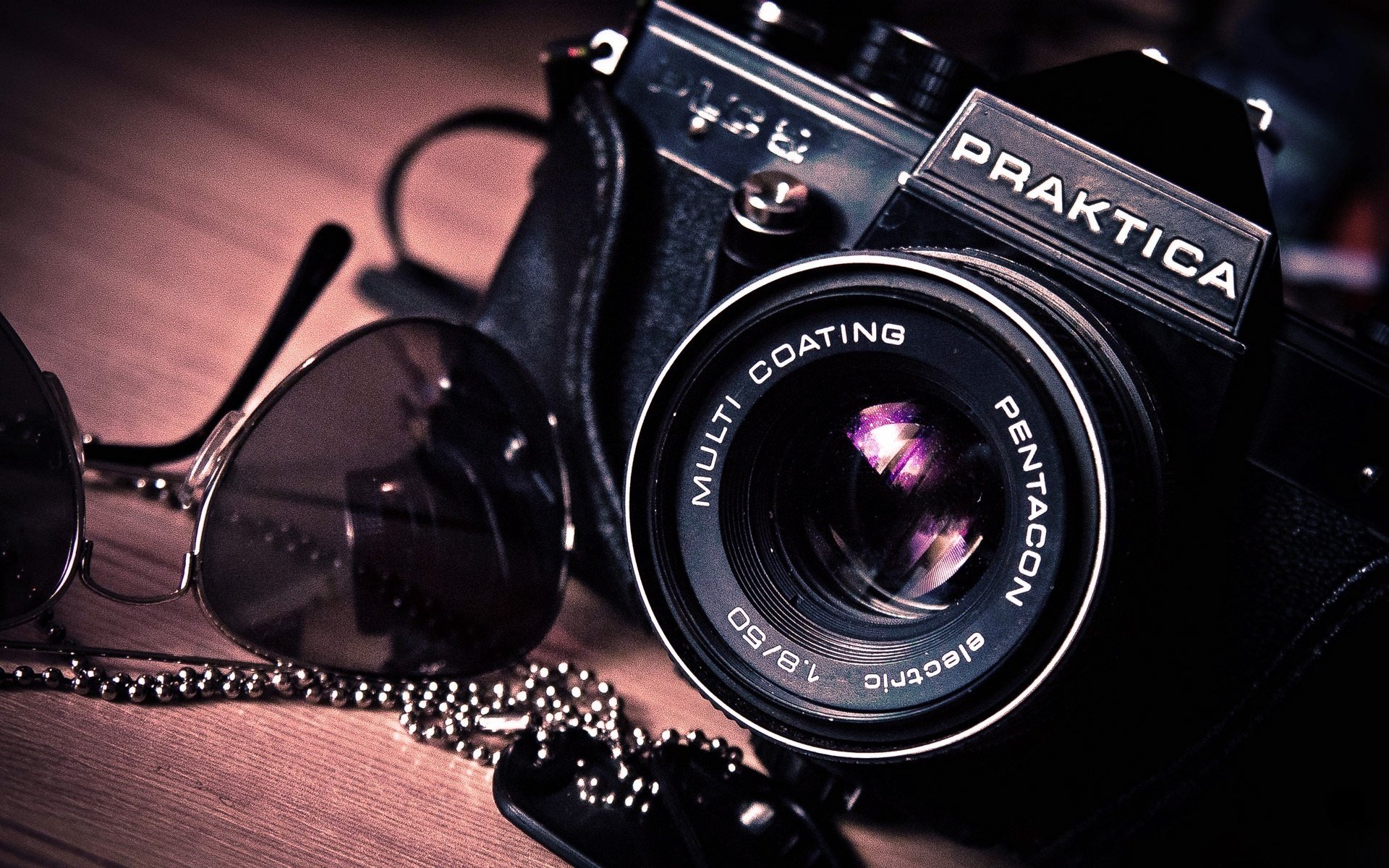appareil photo objectif table objets macro