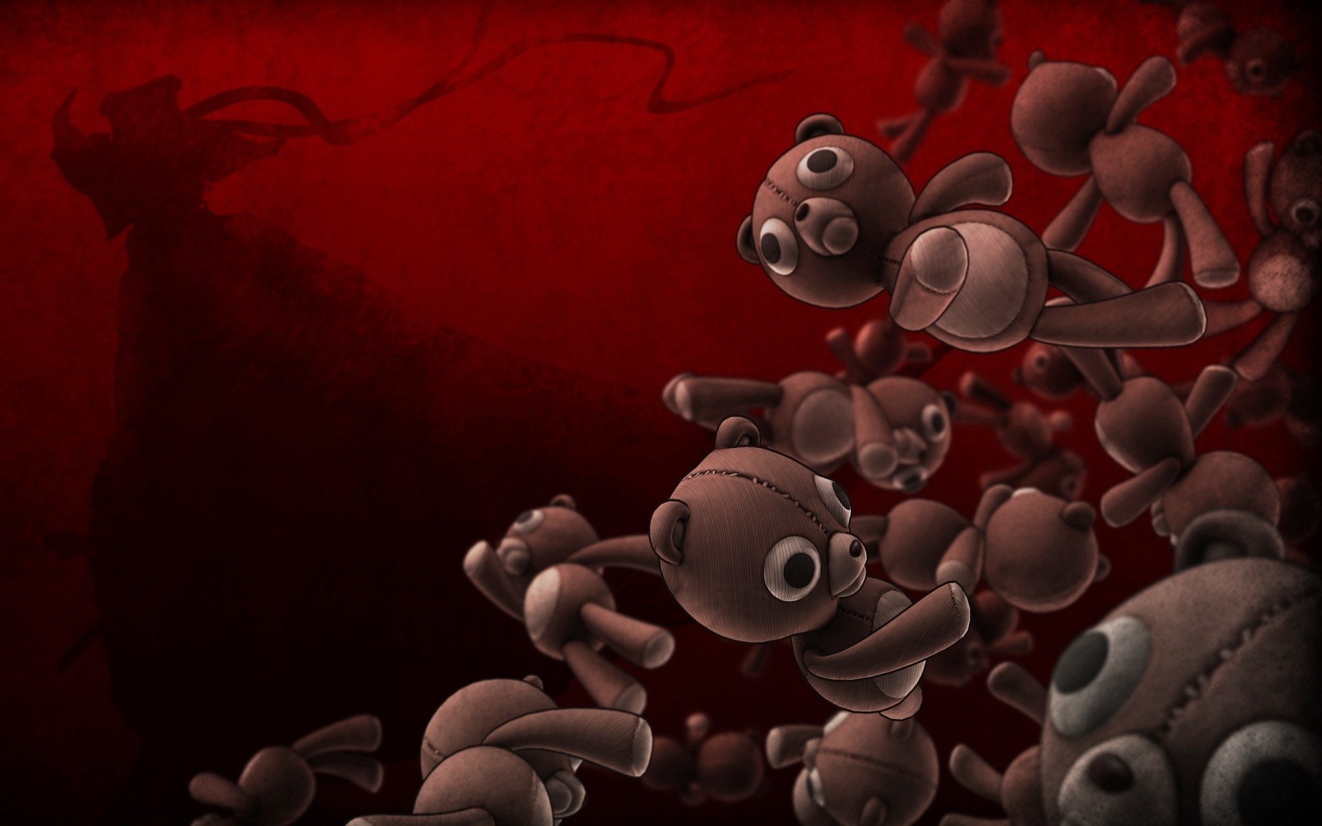 ours apesanteur fond rouge jouets