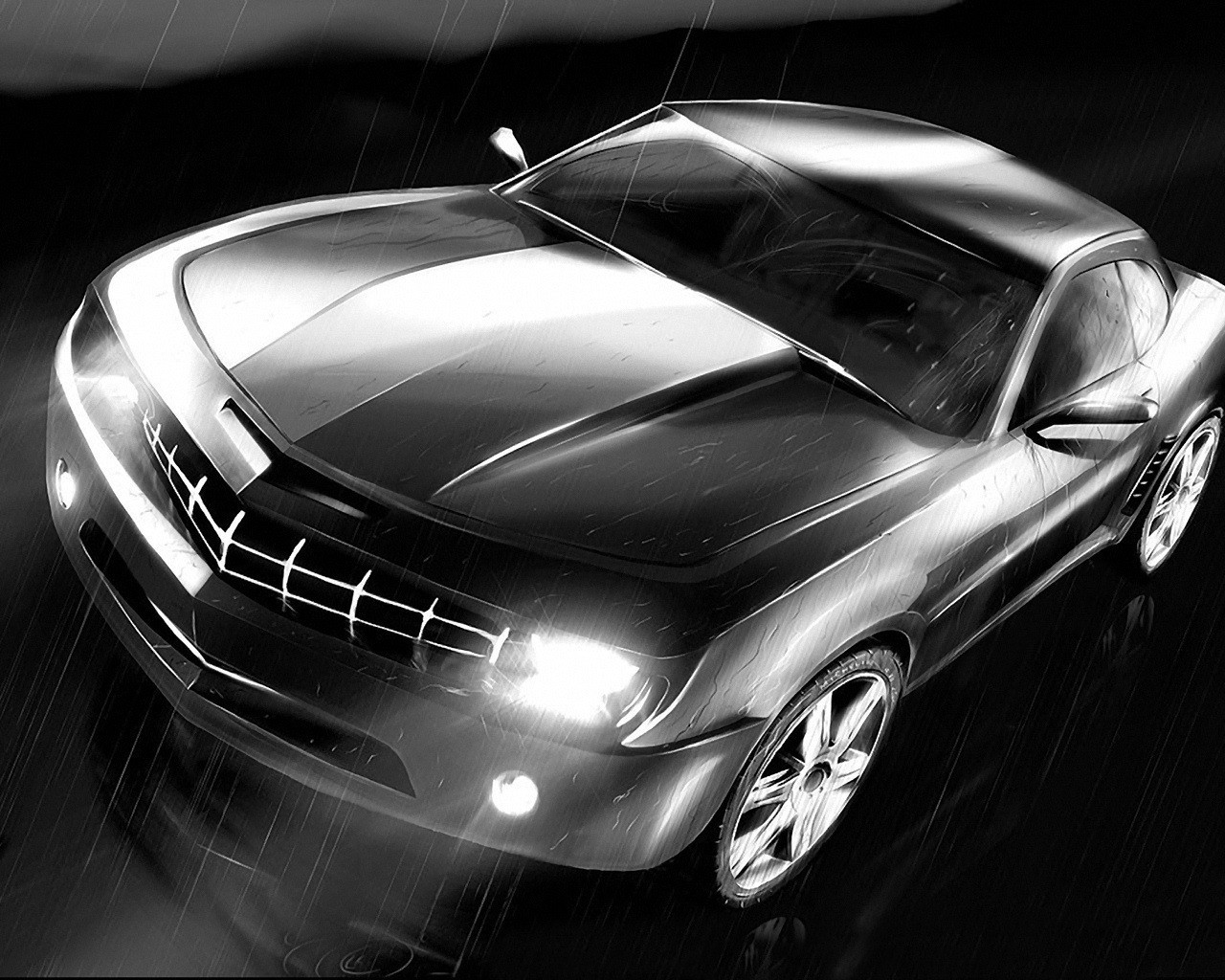 noir et blanc concept gouttes pluie dessin
