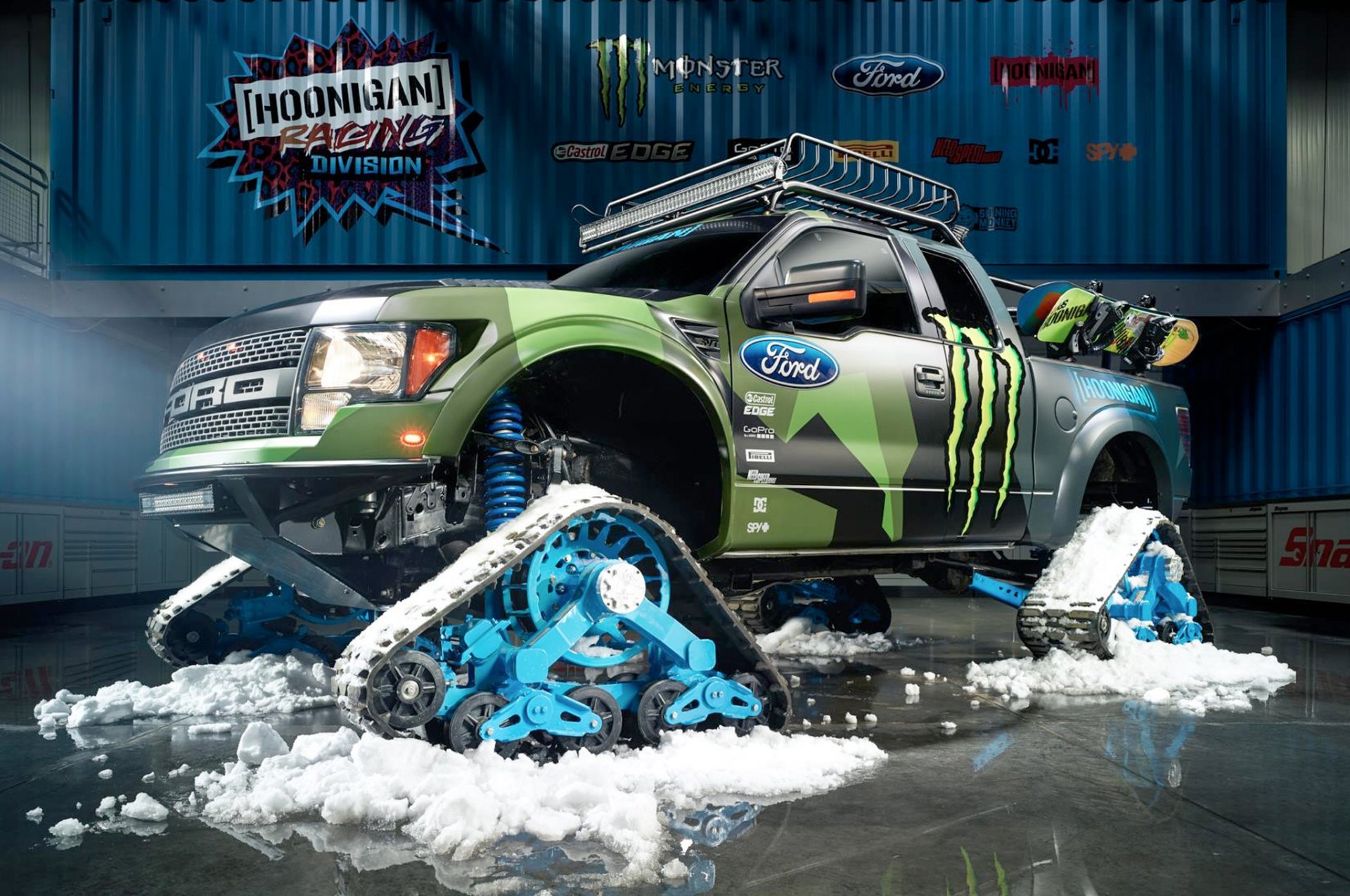 ford f-150 raptortrax 2014 ken block hoonigan sport division monster energy