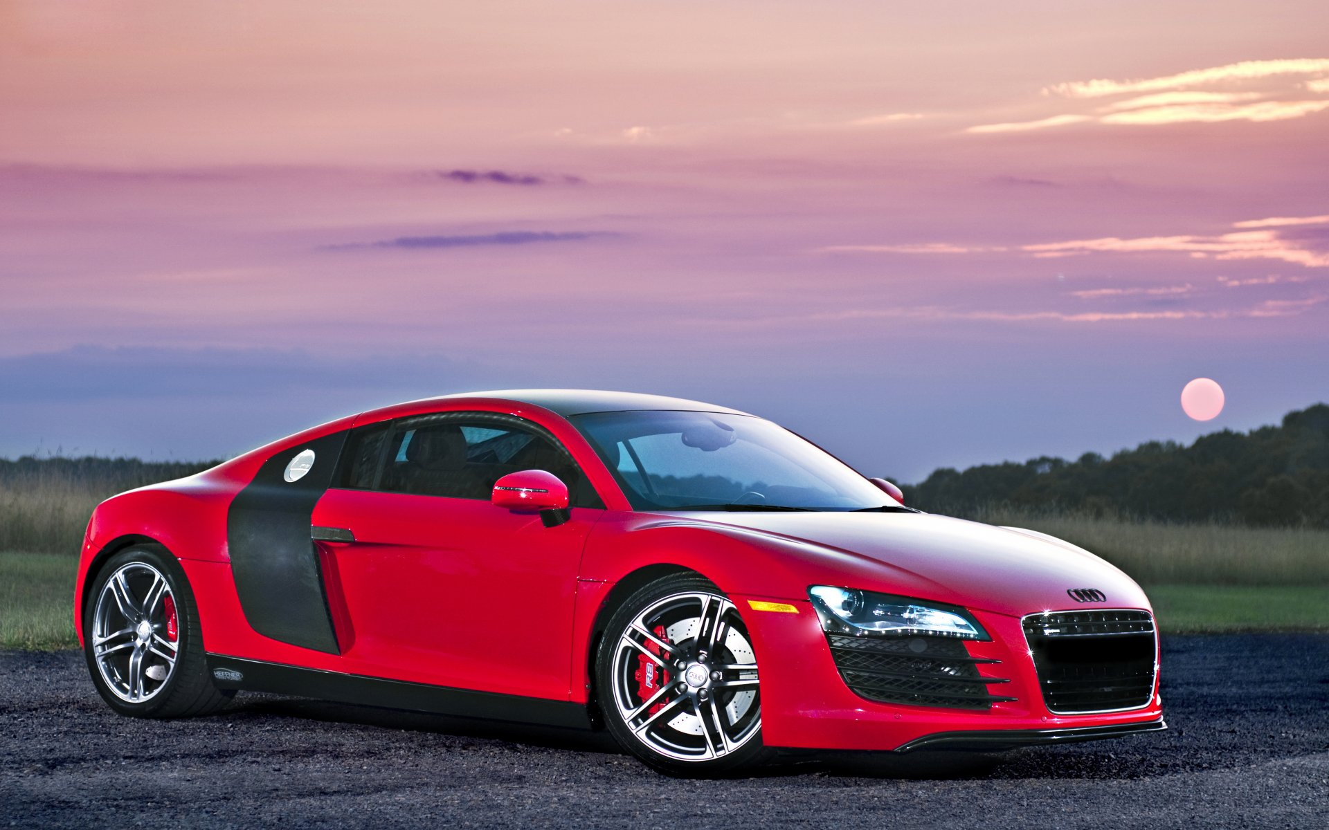 audi r8 supercar rouges
