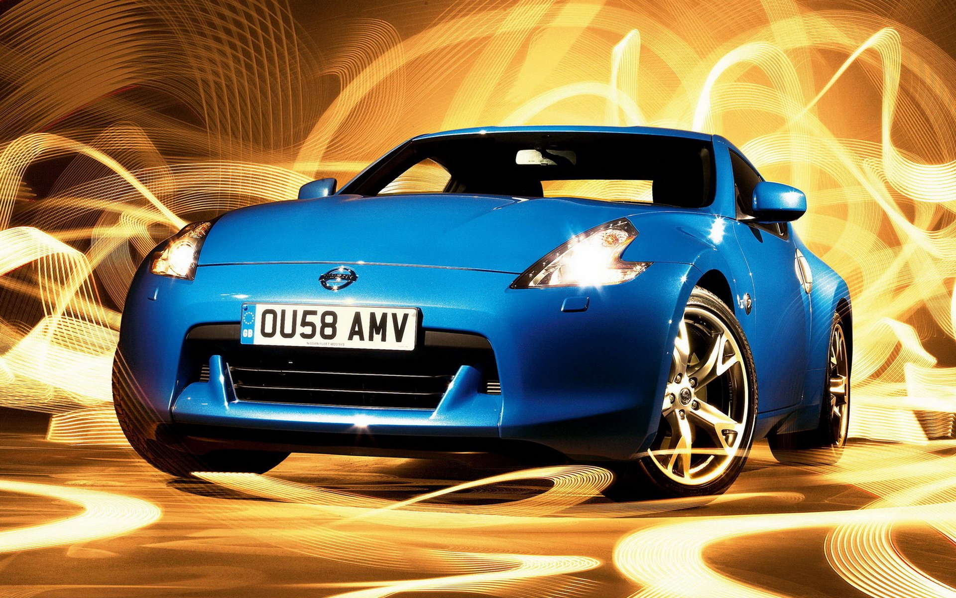 auto nissan rêve bleu nissan 370z abstraction