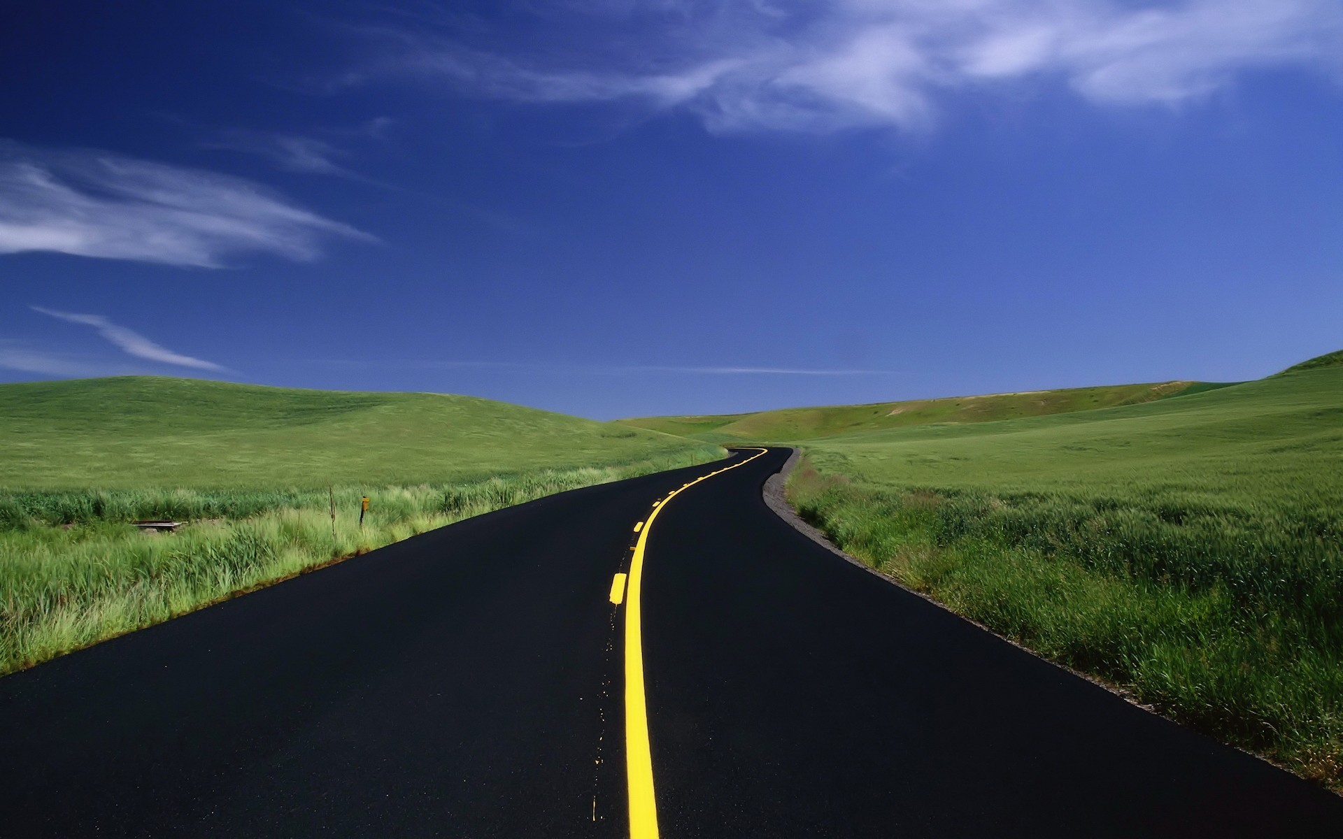 route marquage herbe champs