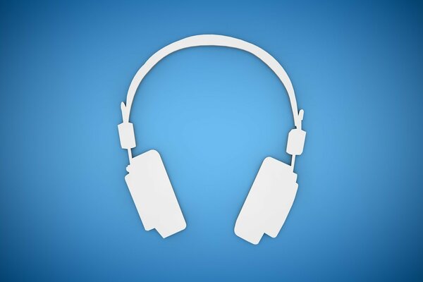 Logo casque blanc sur fond bleu