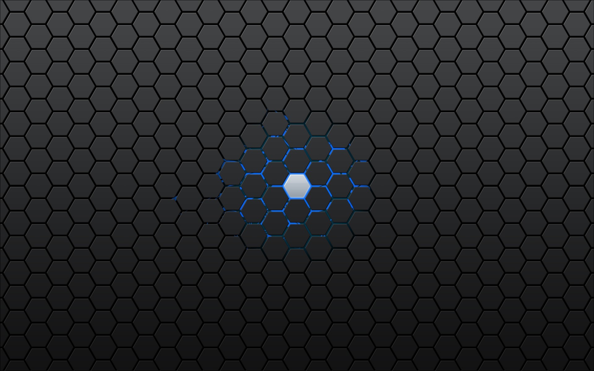 bleu gris hexagone