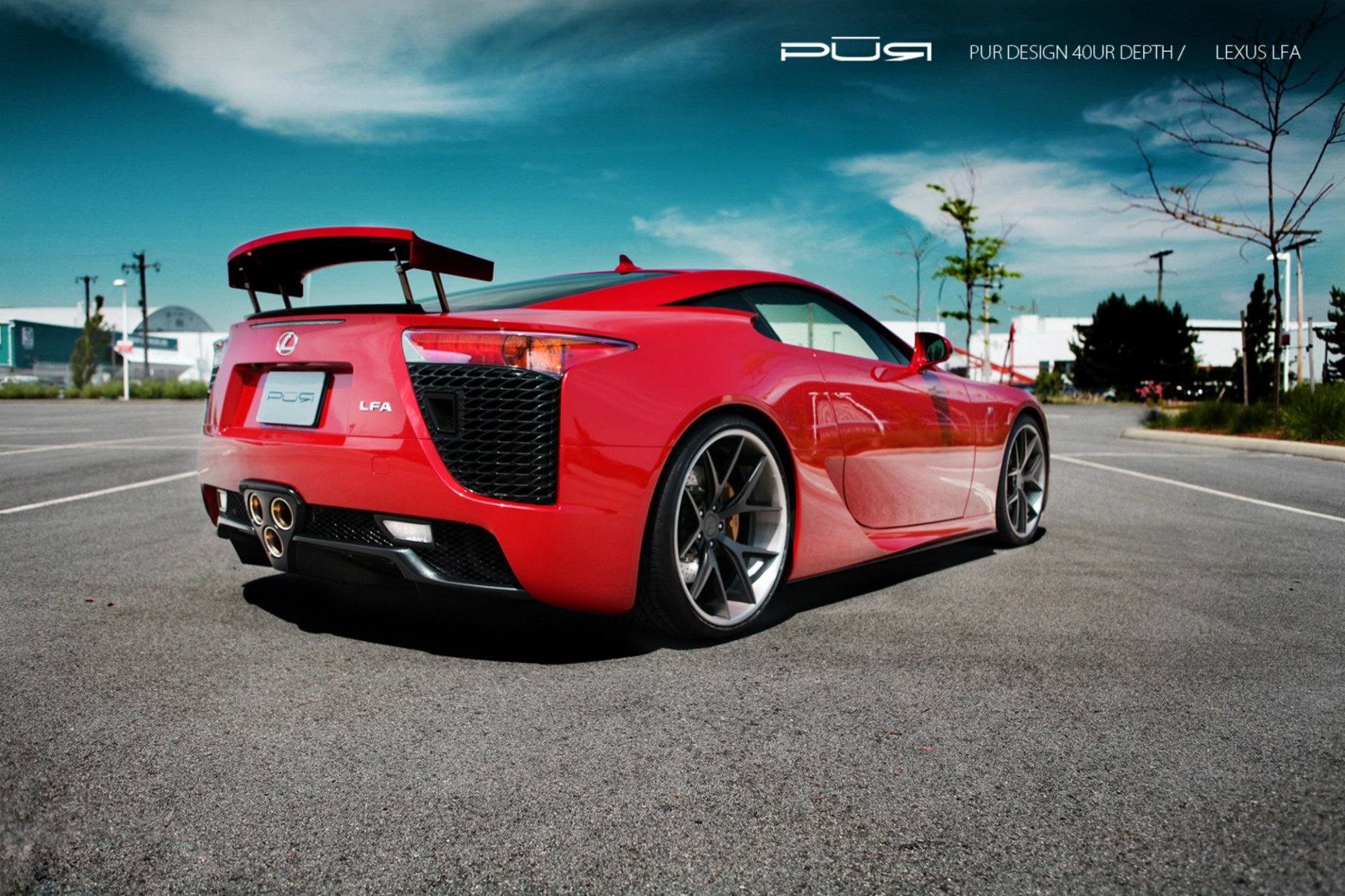 lexus lf-a projet reignfire lfa lexus rouge cul