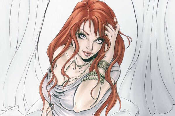 Dessin Art belle fille