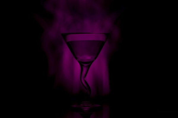 Lumière vin peinture verre