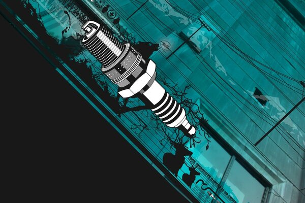 Dessin vectoriel de bougie et fils