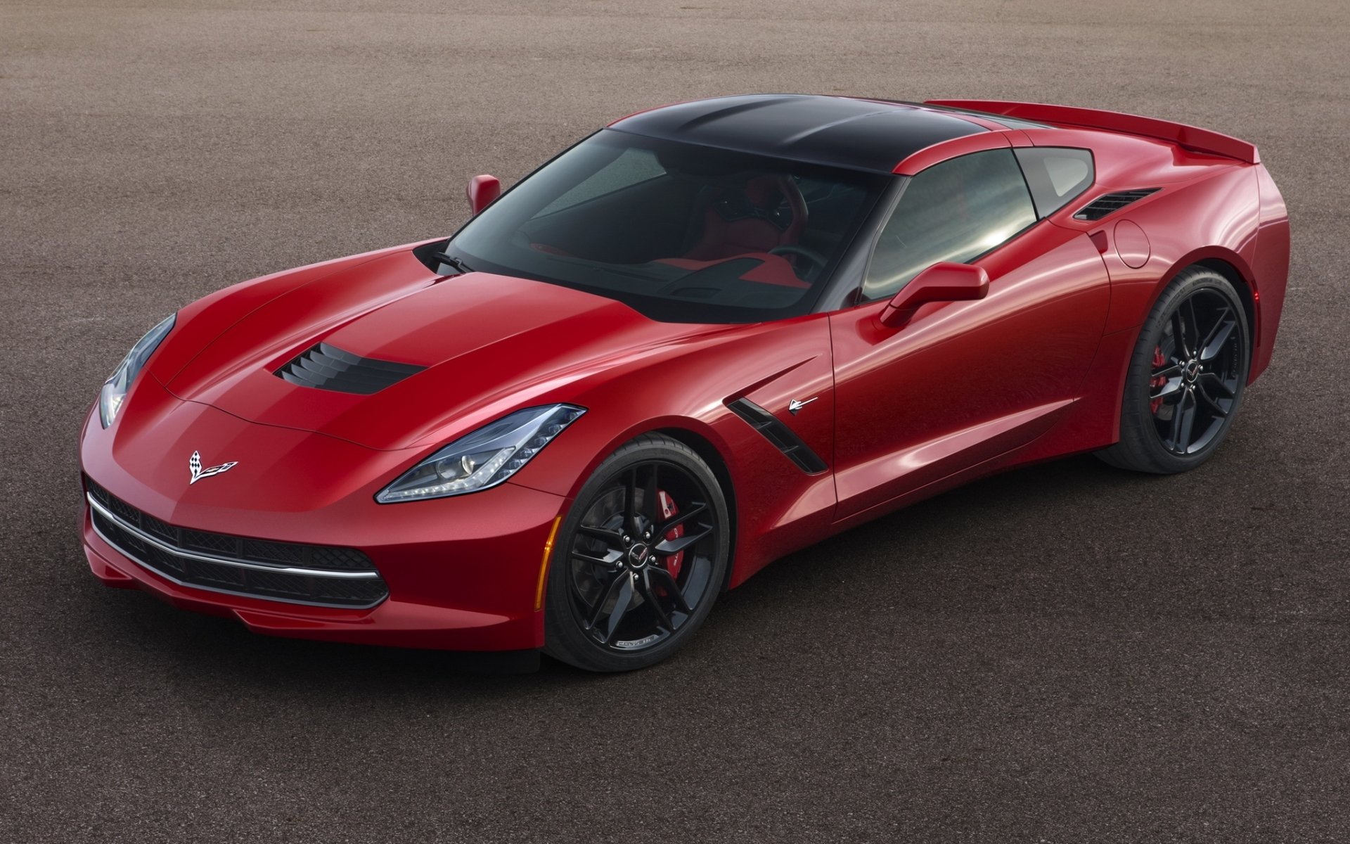 chevrolet corvette stingray c7 chevrolet stingray rouge avant