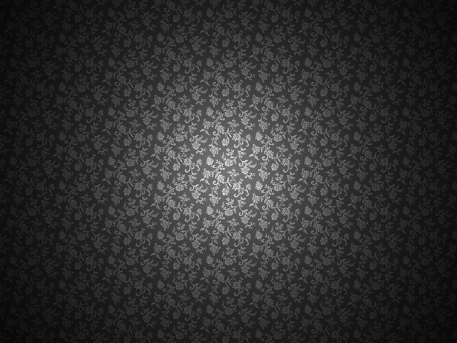 ornement papier peint fleurs pétales noir