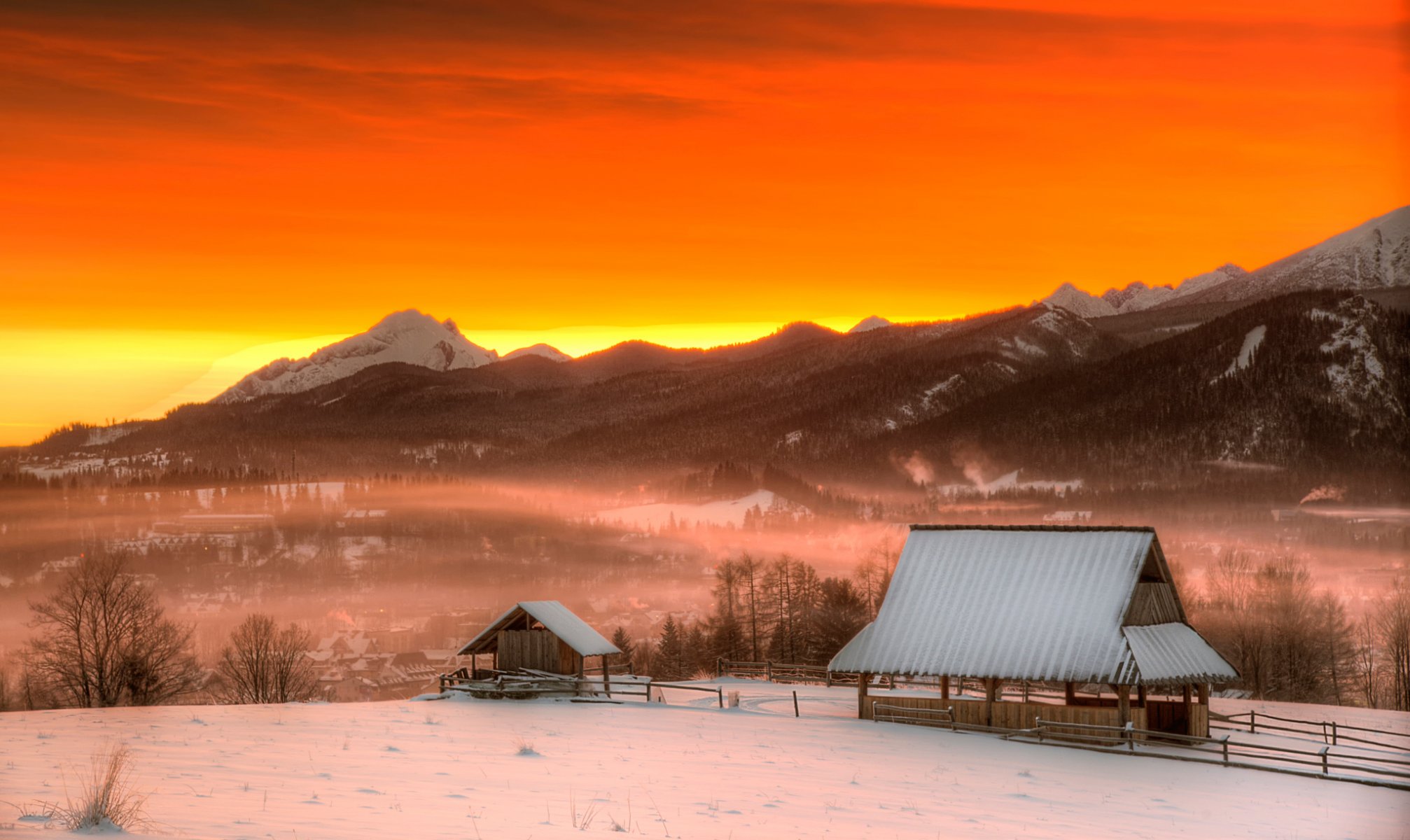 pologne aube zakopane