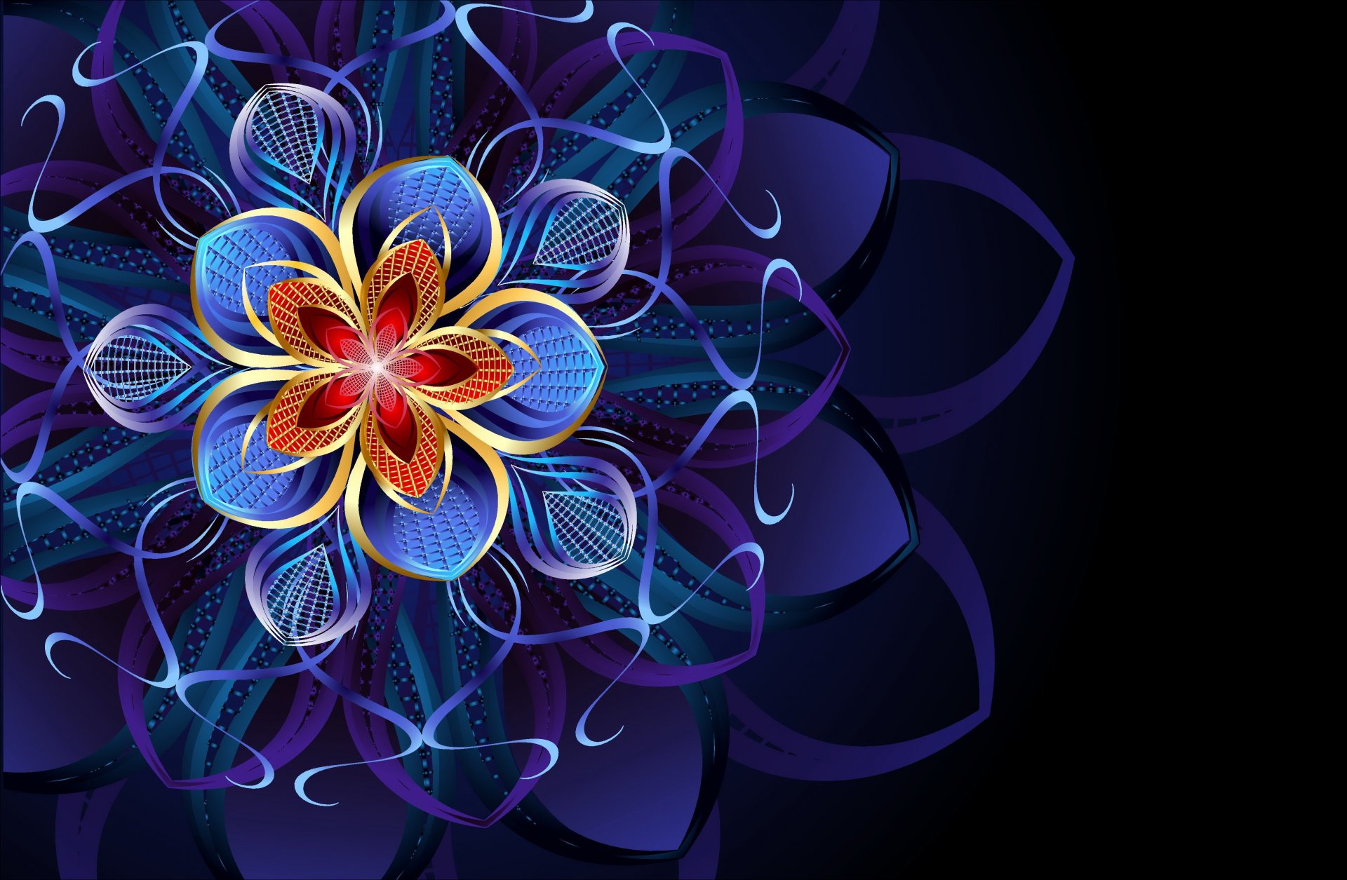 abstraite modèle fleur modèle