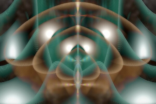 Image abstraite avec des formes colorées