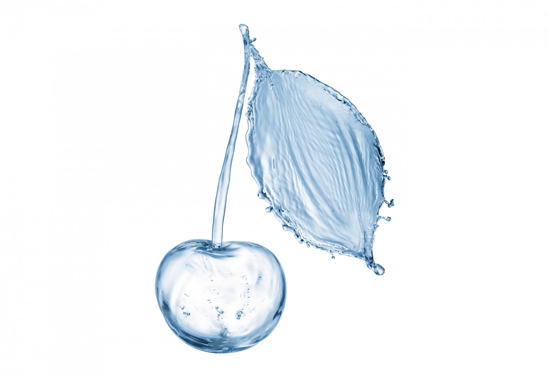 cerise de l eau éclaboussures eau cerise avec de l eau éclaboussures d eau