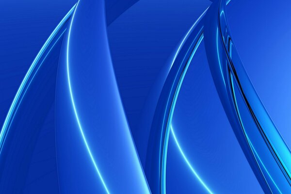 Fond bleu avec des arcs courbes