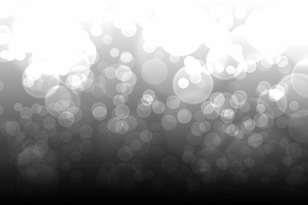 Image abstraite de cercles transparents sur fond sombre