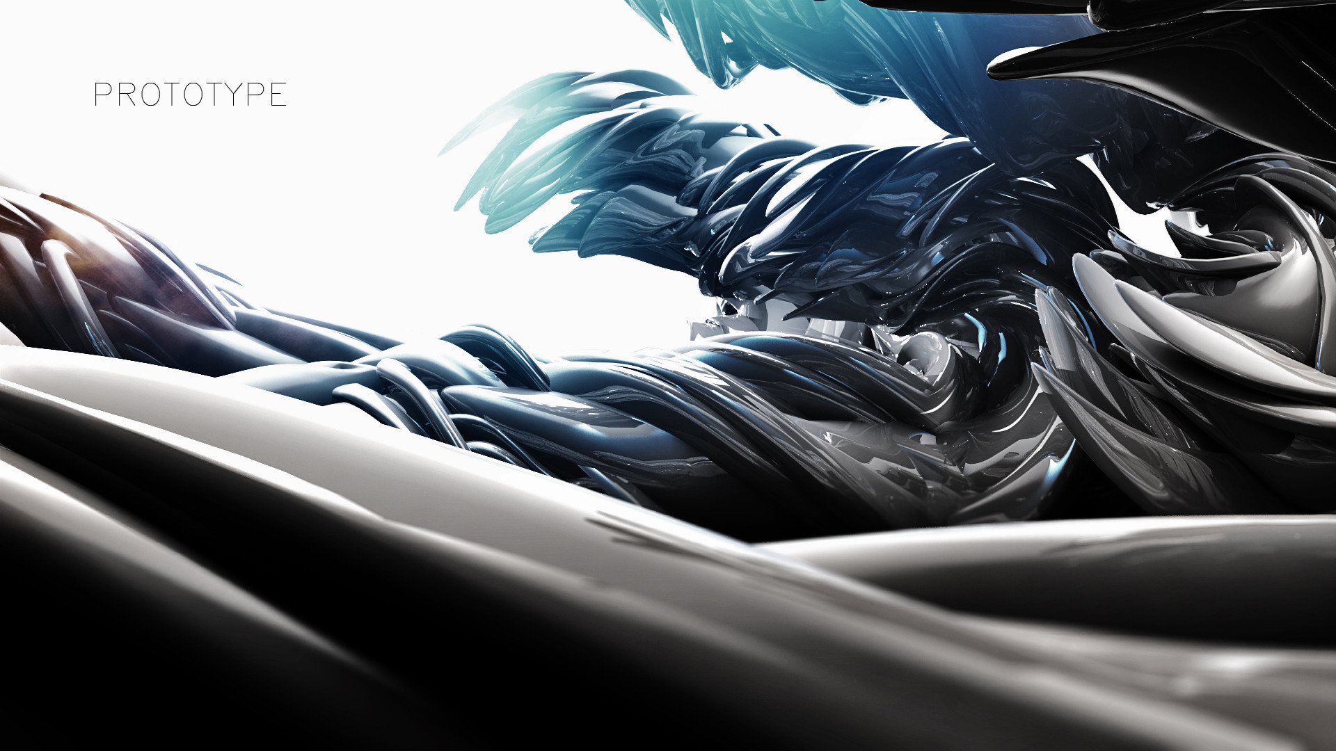 prototype abstraction graphisme lettrage lumière tourbillons