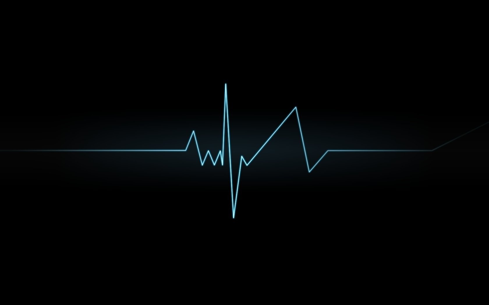 ligne cardiogramme courbe