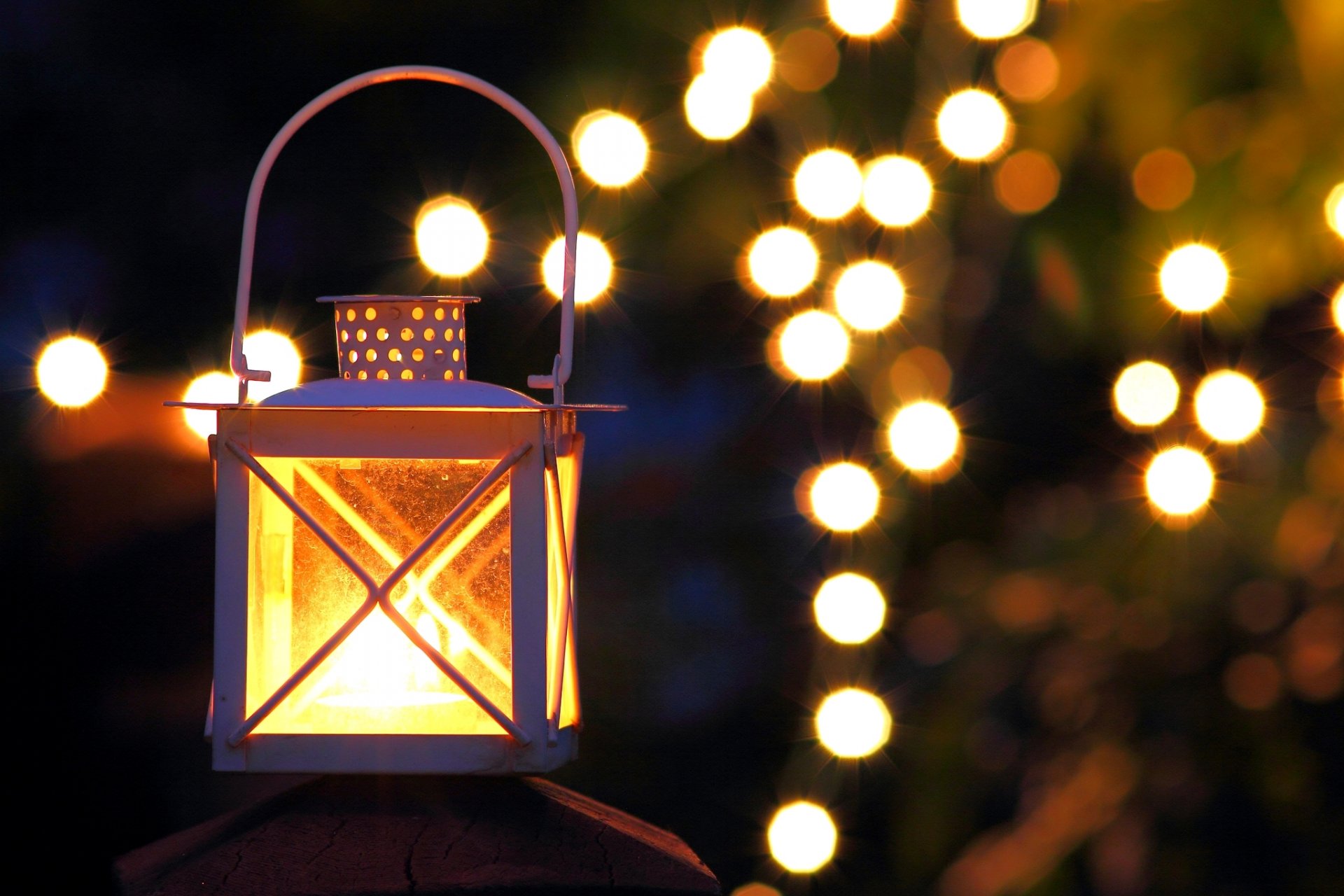 lampe de poche lumière lumières bokeh soirée nuit