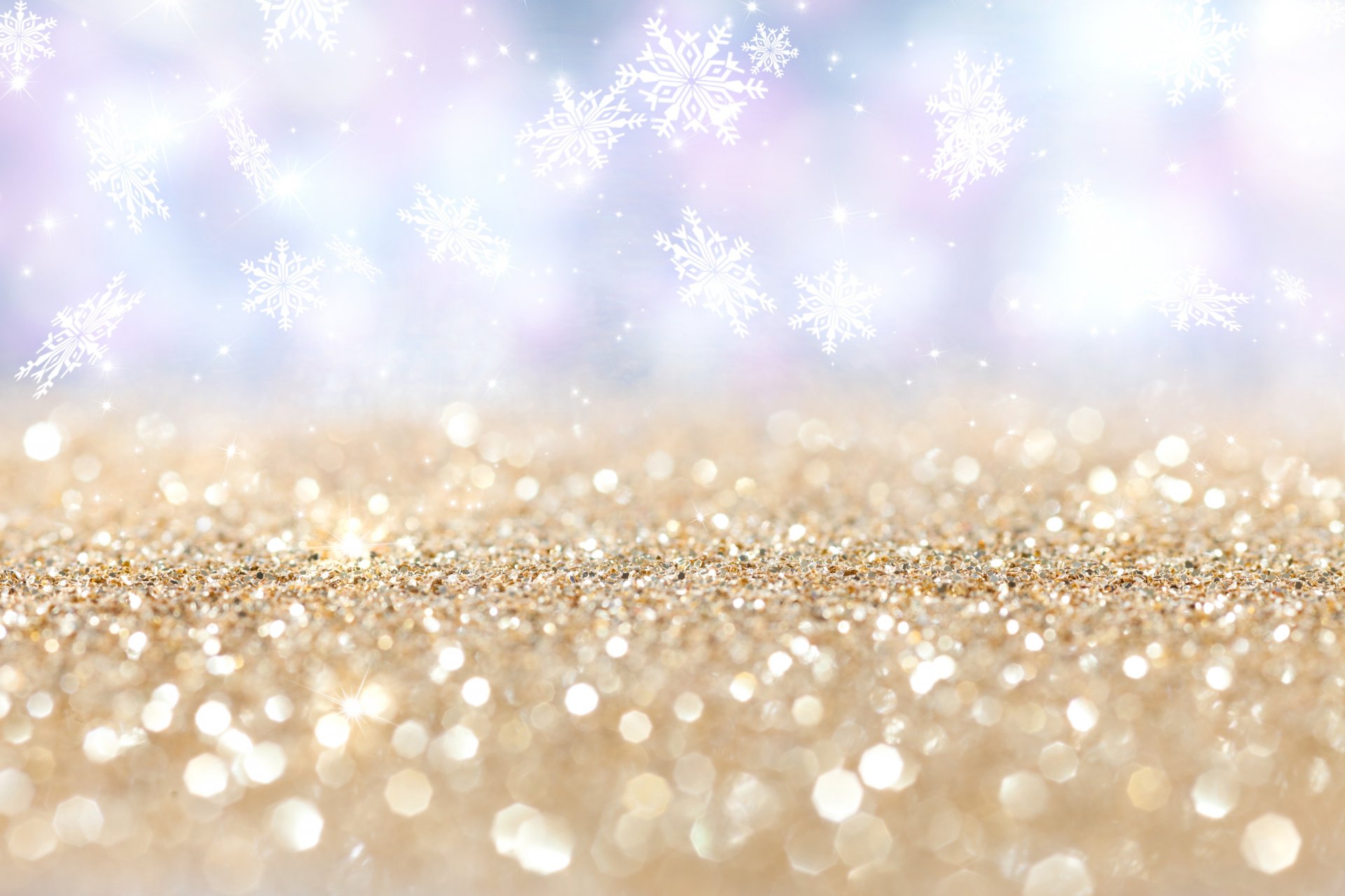 flocons de neige bokeh