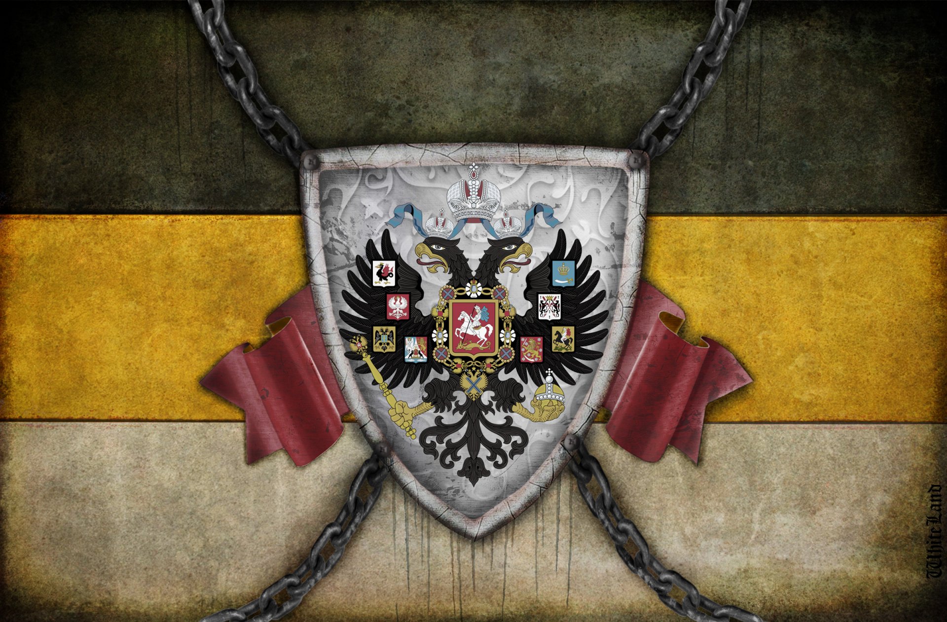 drapeau armoiries empire