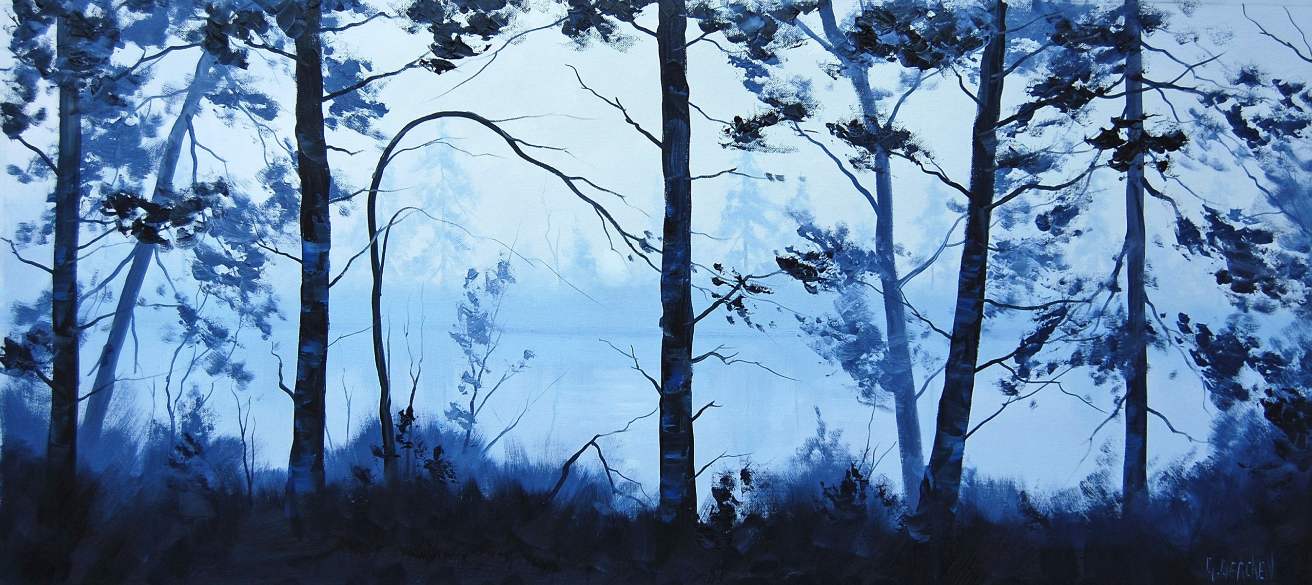 art dessin artsaus lac bleu