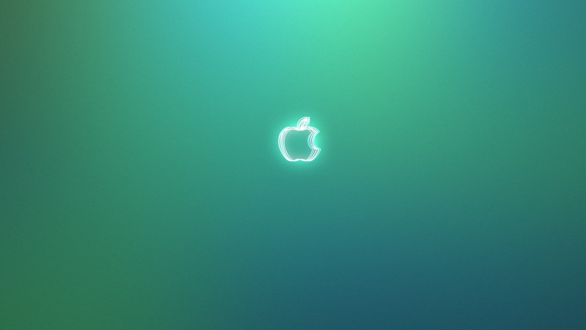 pomme fond vert