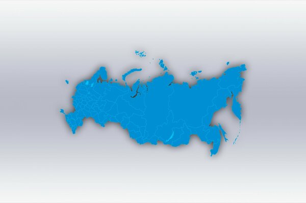 La Russie sur la carte du monde