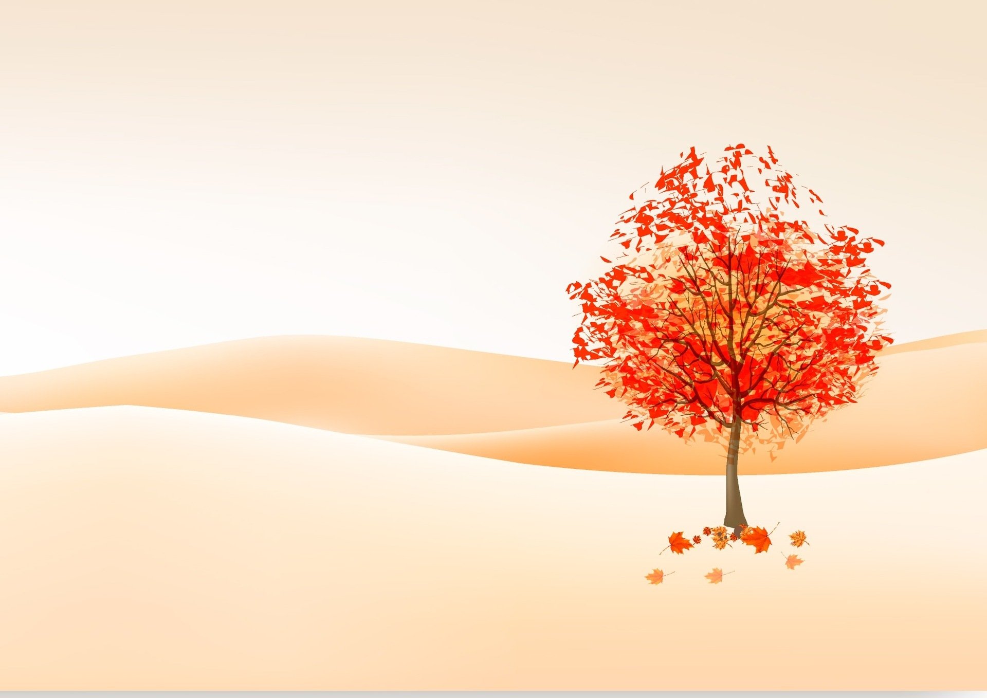dessin arbre feuilles automne