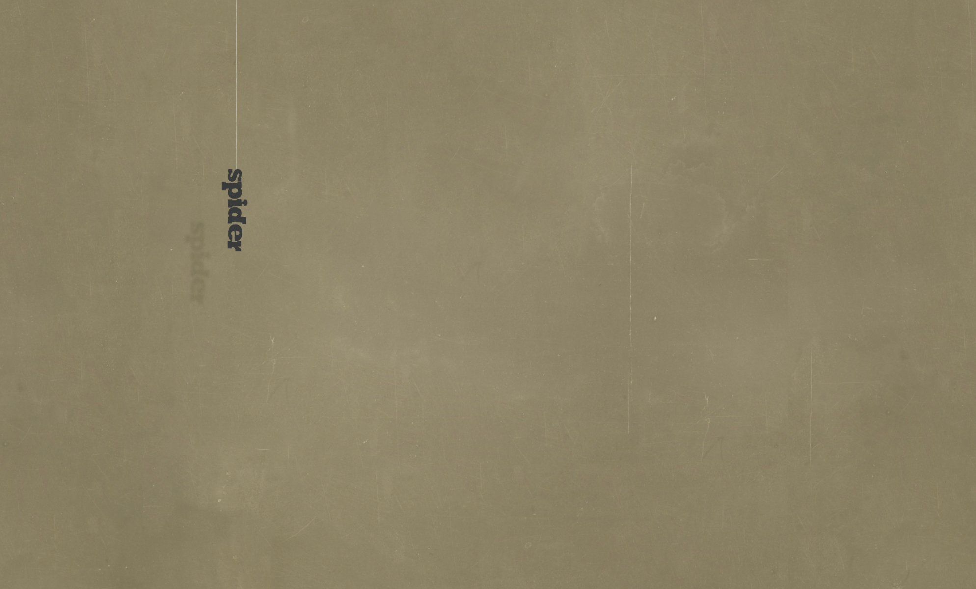 minimalisme mot araignée