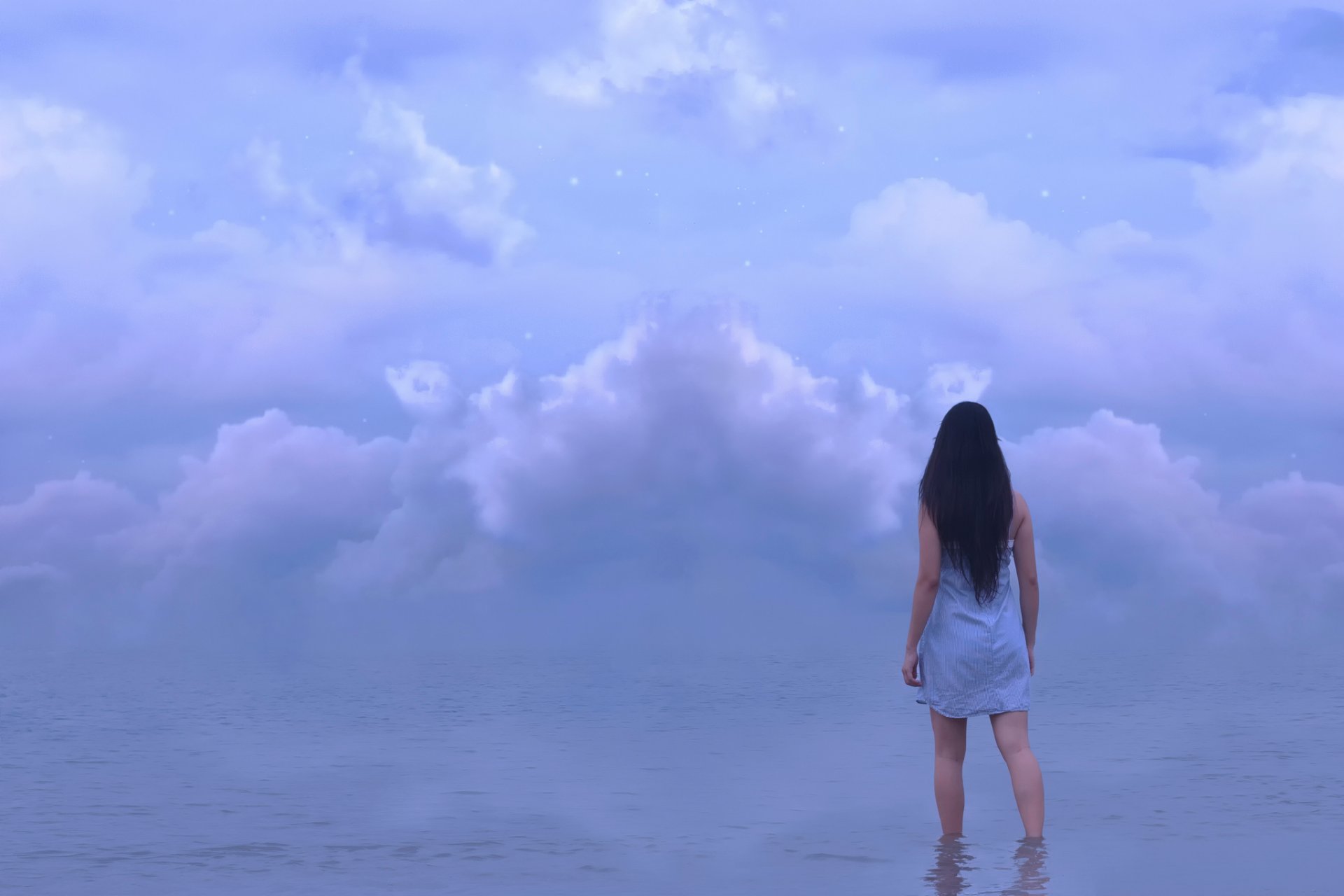 l eau les nuages la jeune fille kylie woon