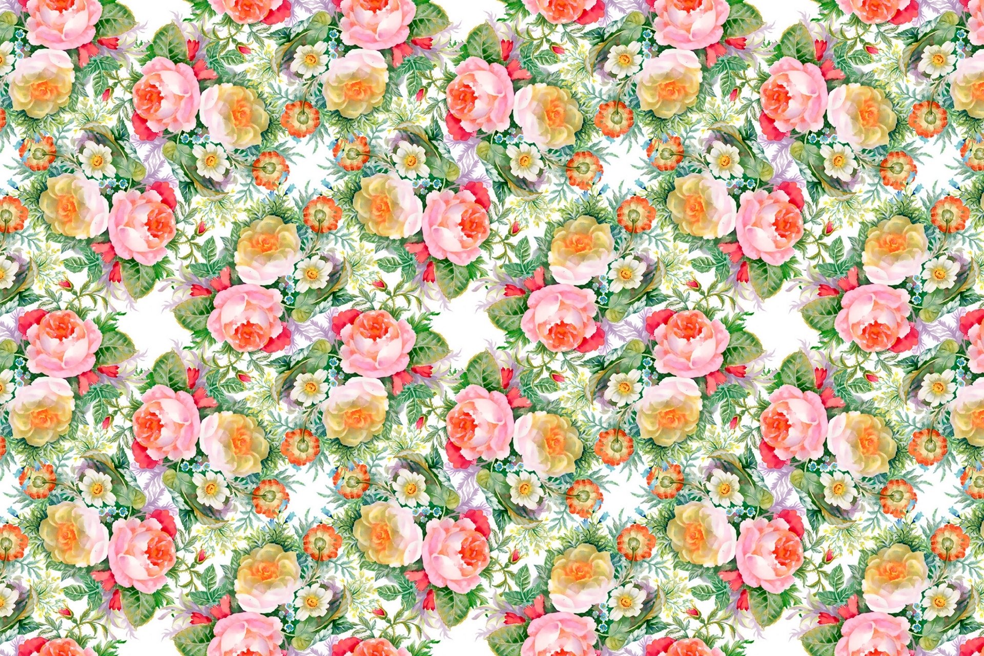 fleurs roses modèle bourgeons bouquet