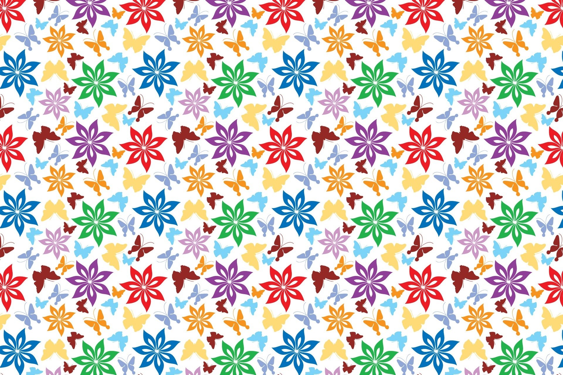 texture fond fleurs papillons ornement dessin papier peint