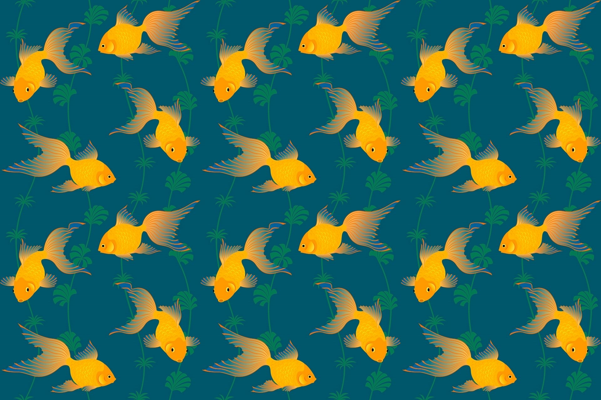 poisson rouge algues queue modèle