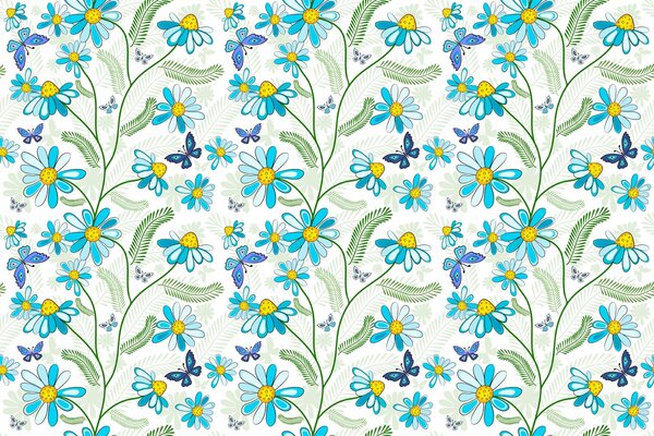 Ensemble de literie imprimé papillon bleu