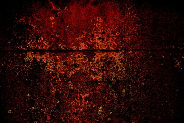 Métal rouillé dans des tons Bordeaux