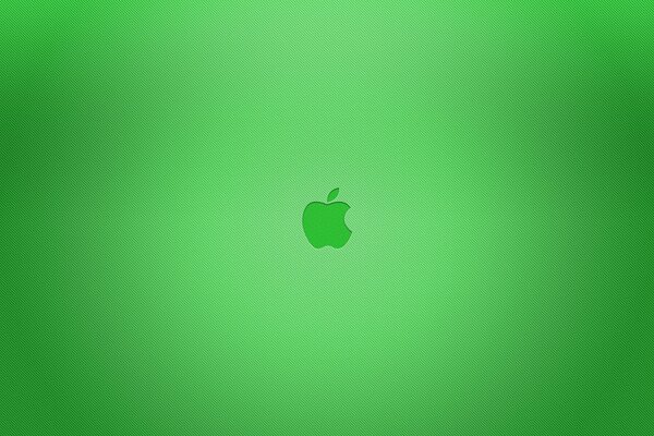 Emblème apple sur fond vert